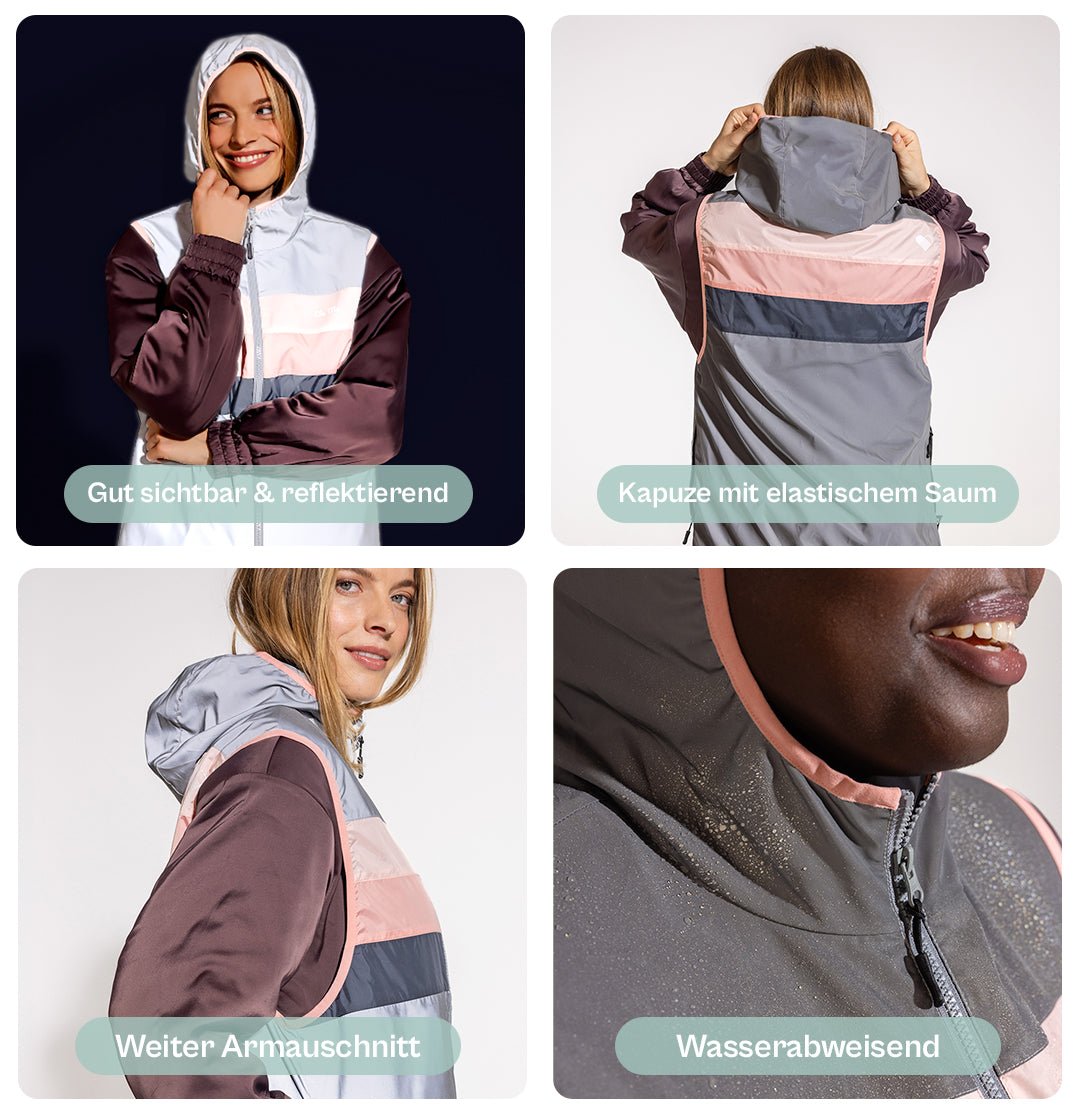 Ela Mo™ Fahrradweste. Eine helle Fahrradweste mit verschiedenen praktischen Funktionen.