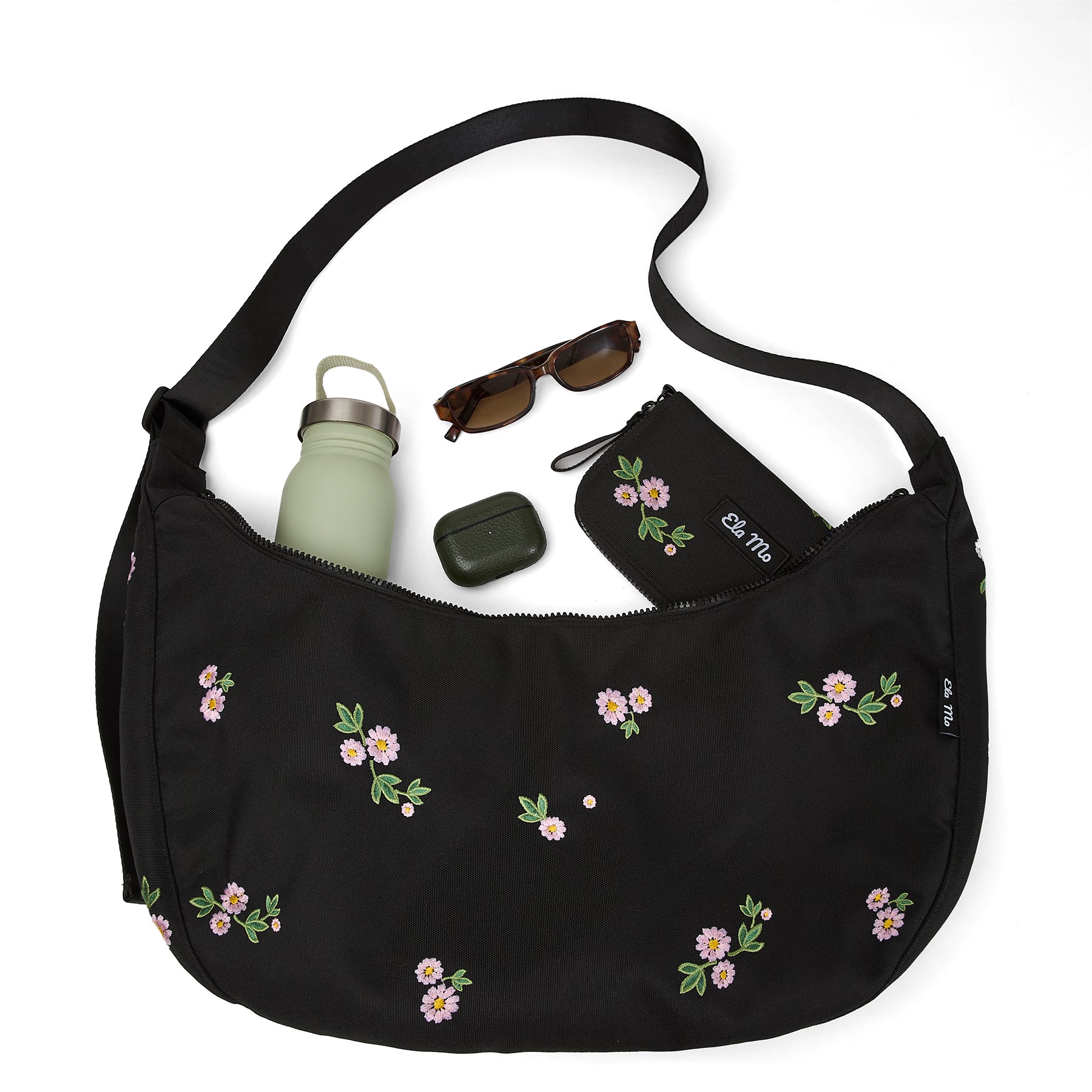 Ela Mo™ Moon Bag Large | Embroidery Edition Upsy Daisy