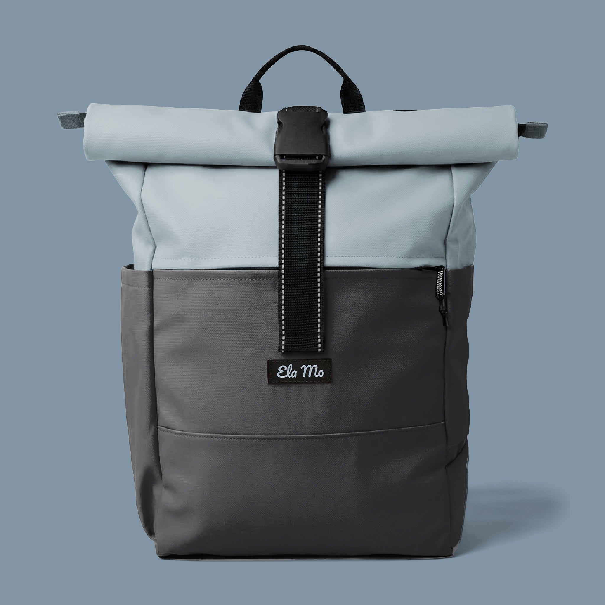 Ela Mo™ Rolltop Rucksack | Coated Edition Smoke Blue