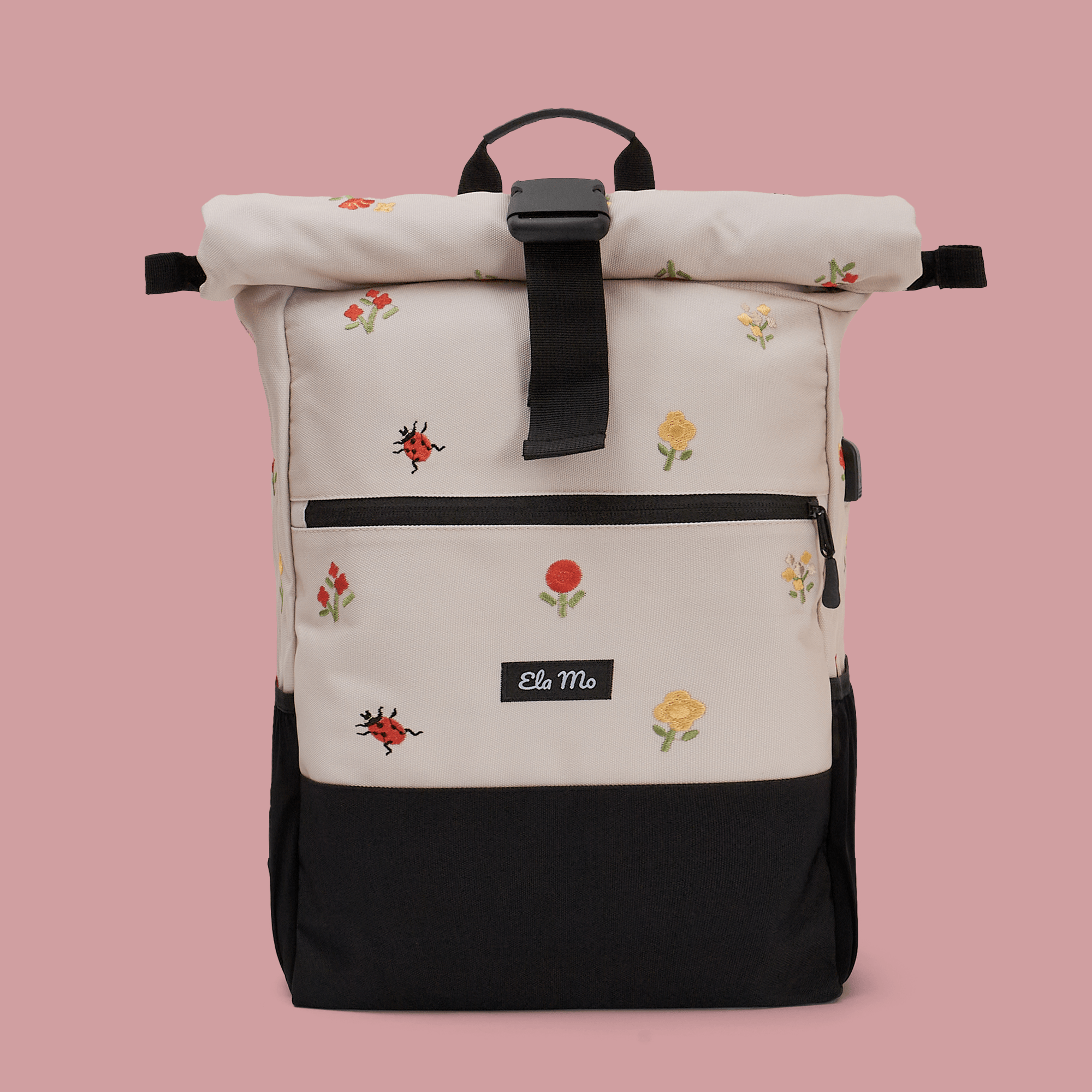 Ela Mo™ Rolltop Rucksack Embroidery Edition Losy - Main Image