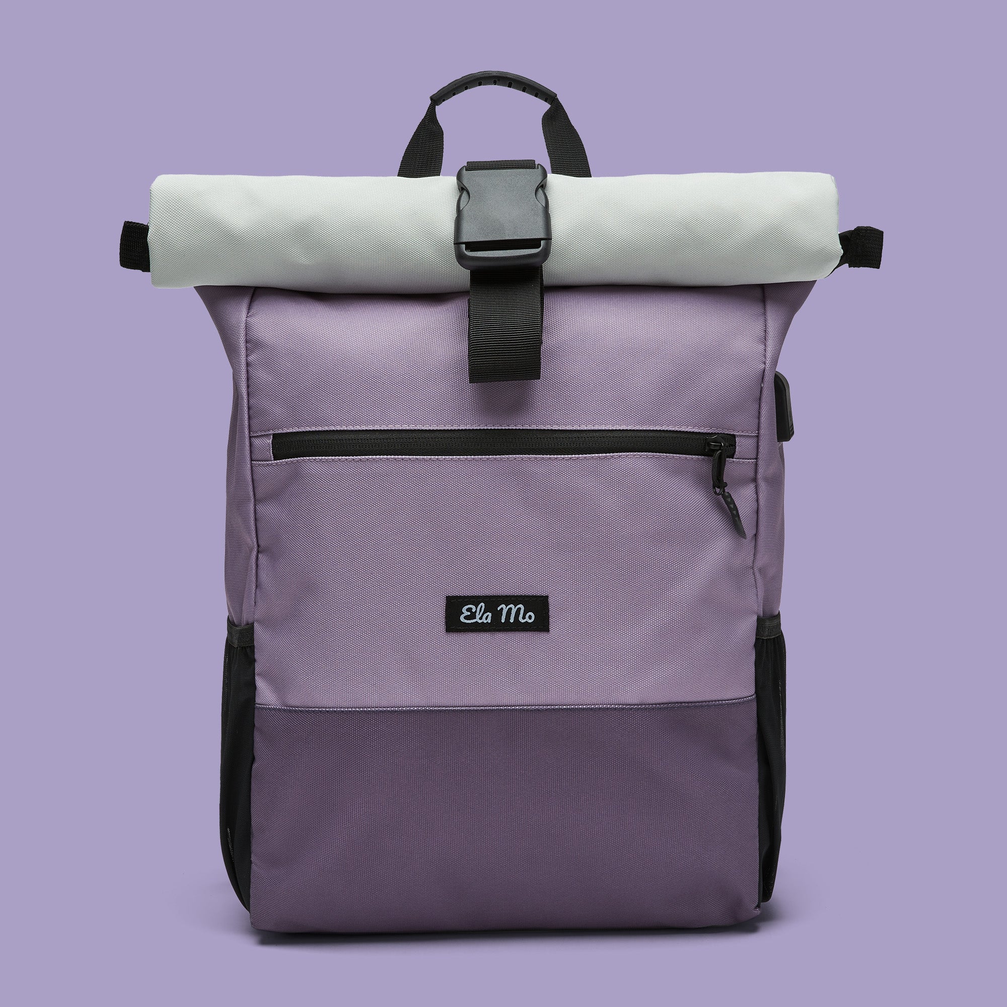 Ela Mo™ Rolltop Rucksack | Lavender