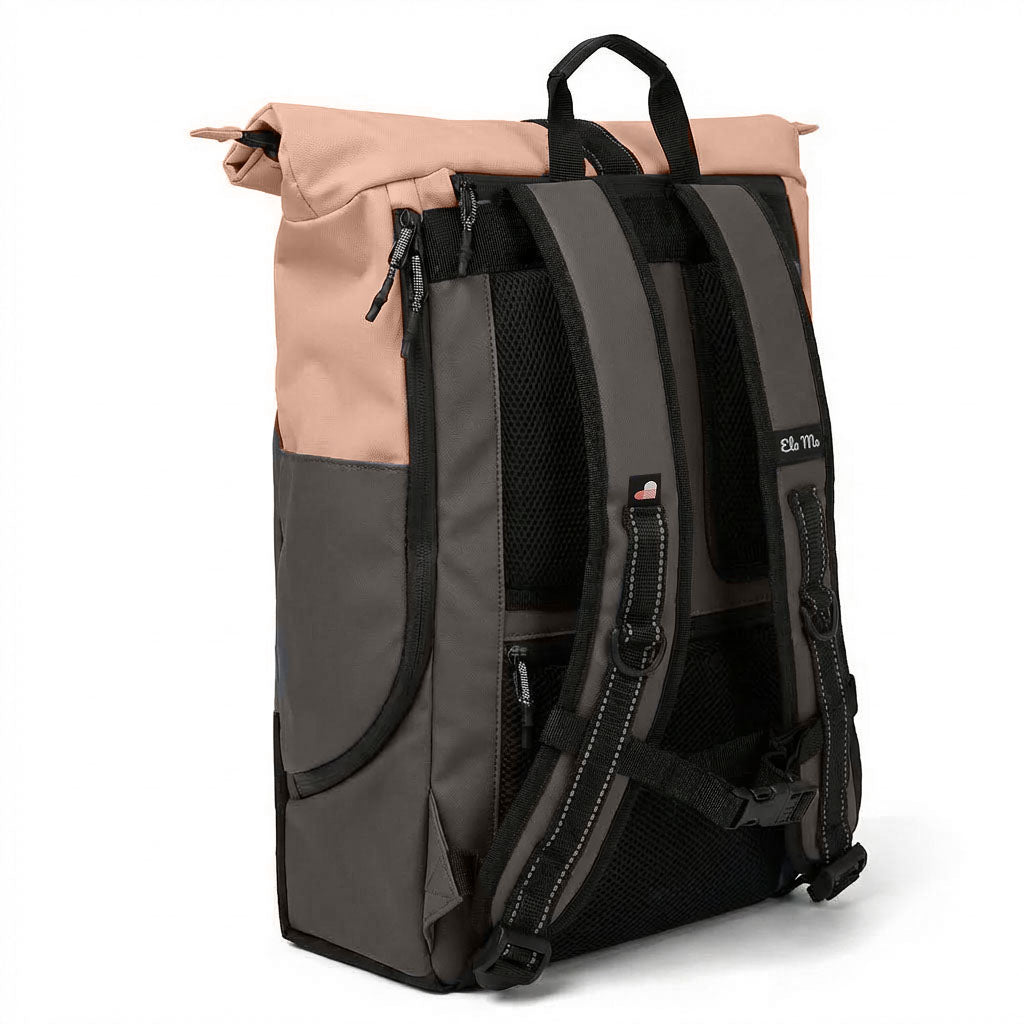 Ela Mo™ Rolltop Rucksack | Peach Blush