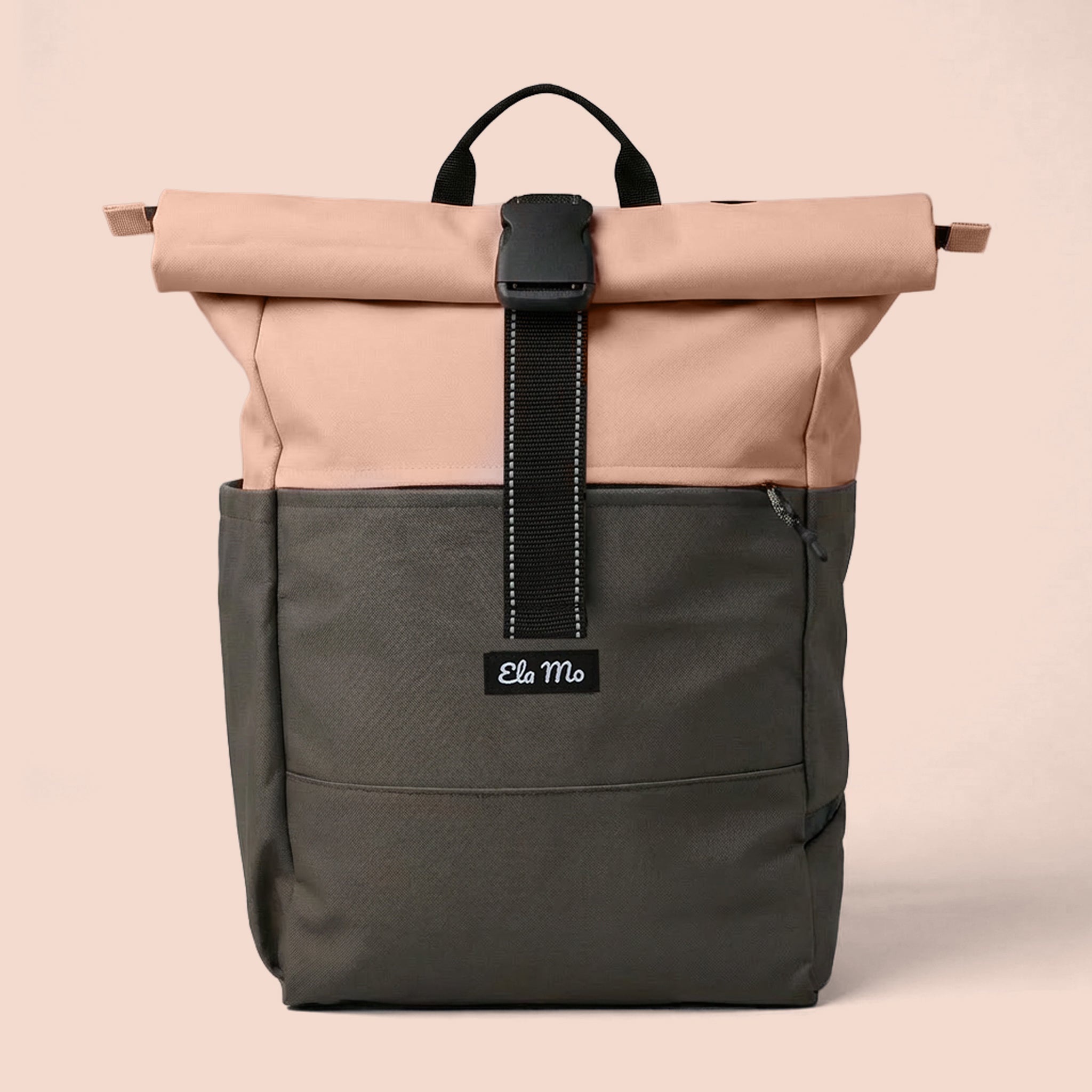 Ela Mo™ Rolltop Rucksack | Peach Blush