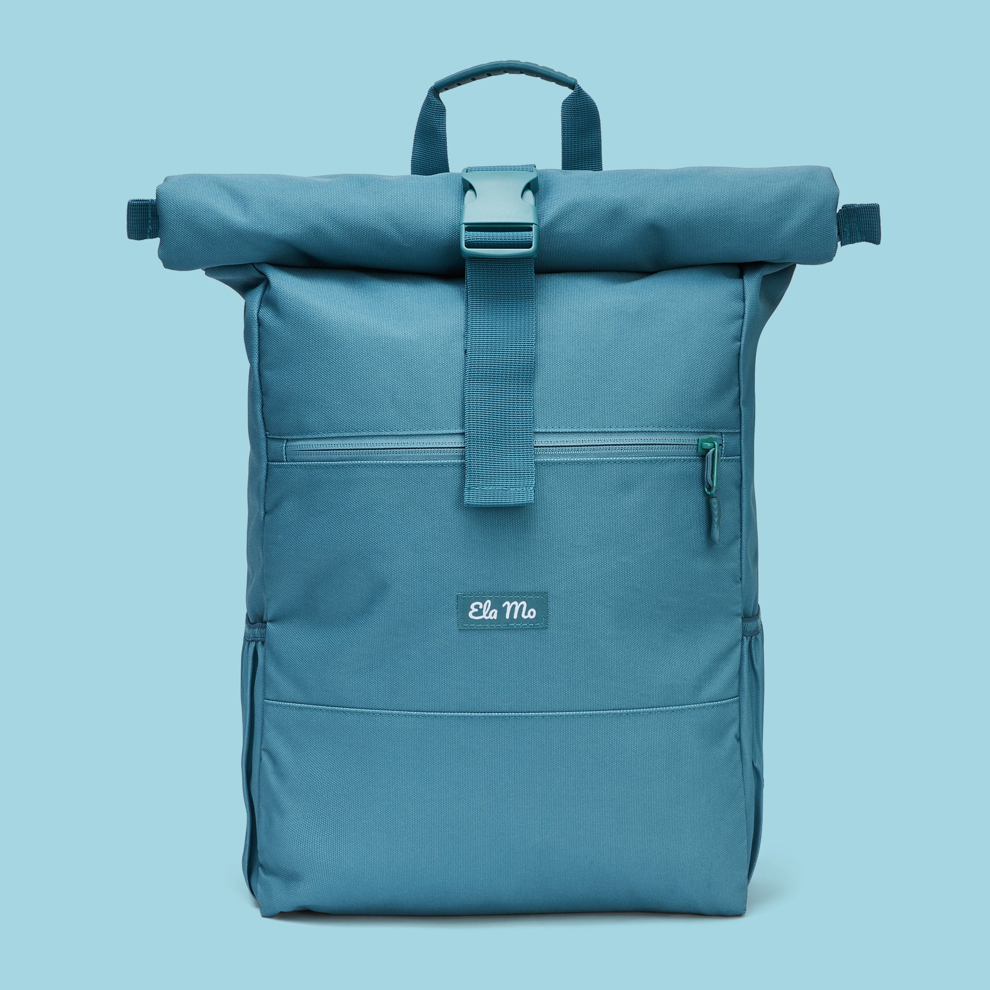 Ela Mo™ Rolltop Rucksack Petrol - Main Image
