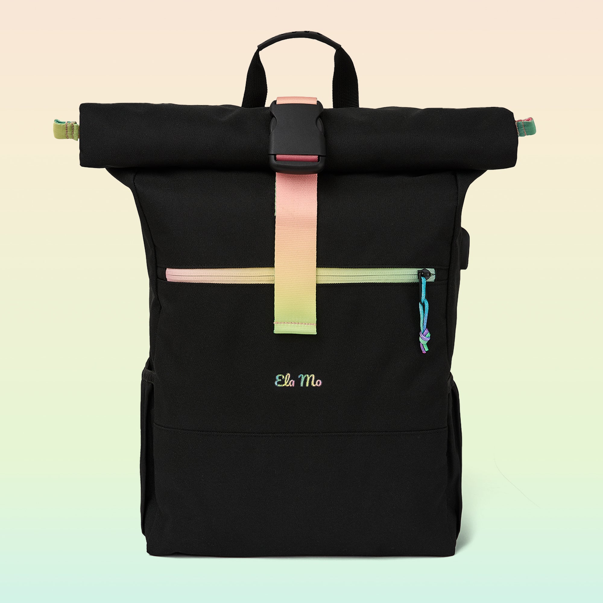 Ela Mo™ Rolltop Rucksack | Rainbow