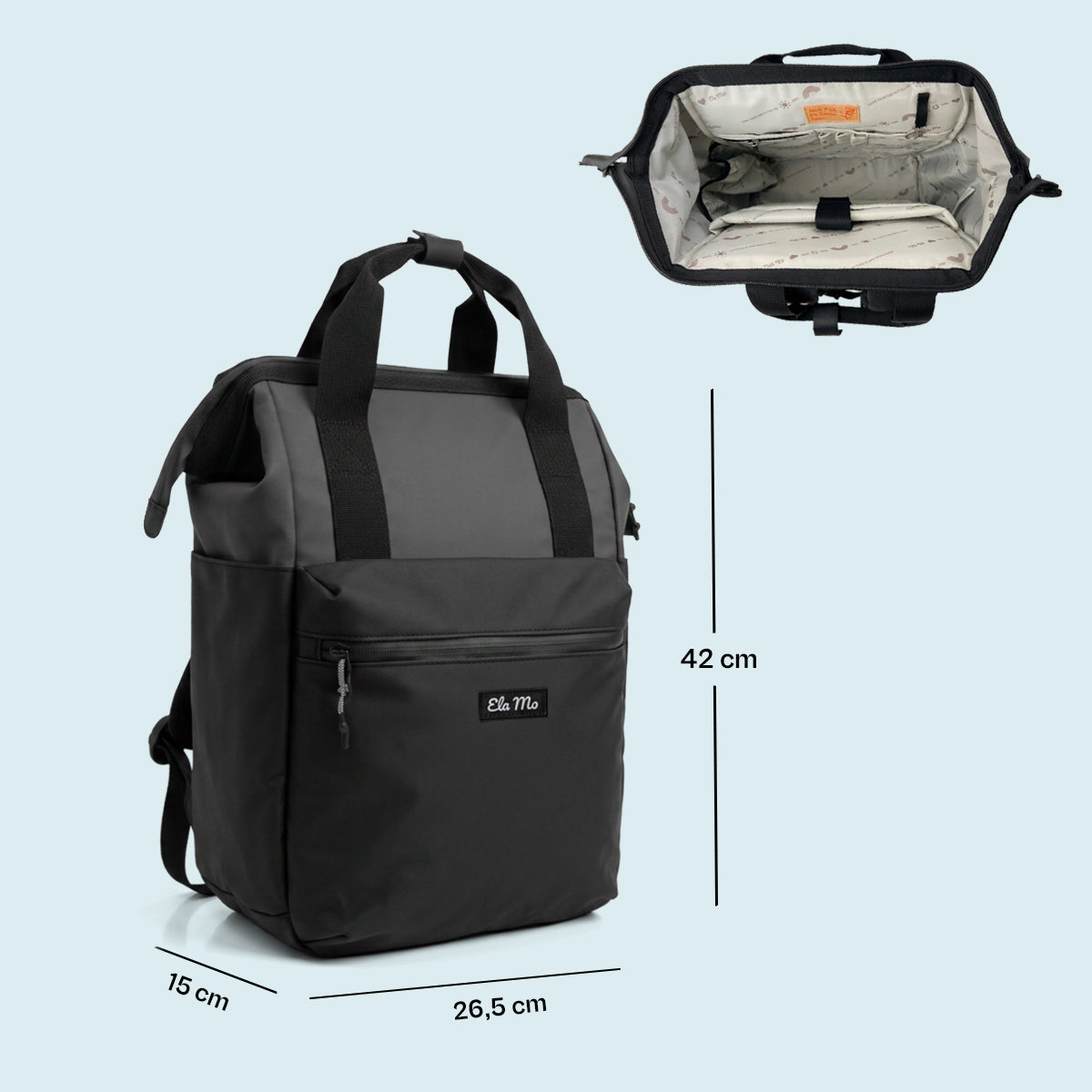 Ela Mo™ Topload Rucksack | Coated Edition Slate