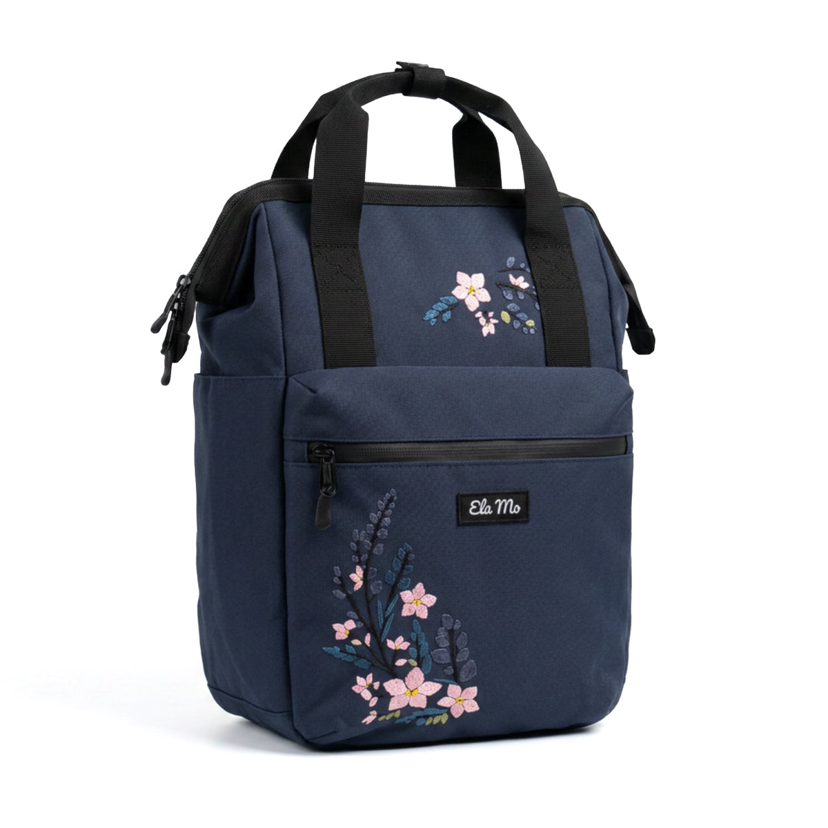 Ela Mo™ Topload Rucksack | Flowering Vine Embroidery