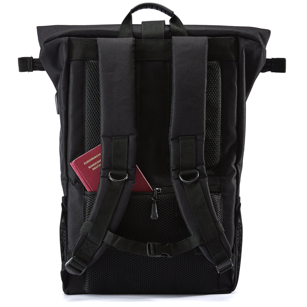 Black Ela Mo™ Rolltop Rucksack | Black