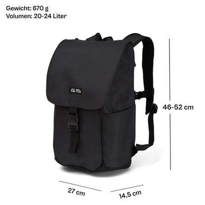 Ela Mo™ Everywhere Rucksack | Black Reflective