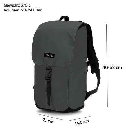 Ela Mo™ Everywhere Rucksack | (Coated) Slate