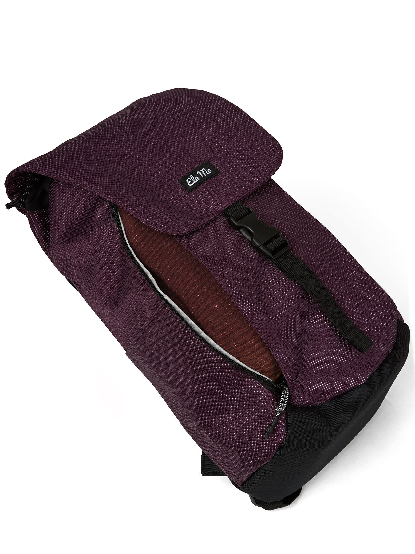 Ela Mo™ Everywhere Rucksack | Plum Reflective