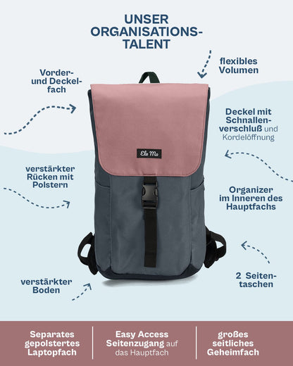 Ela Mo™ Everywhere Rucksack | Salmon