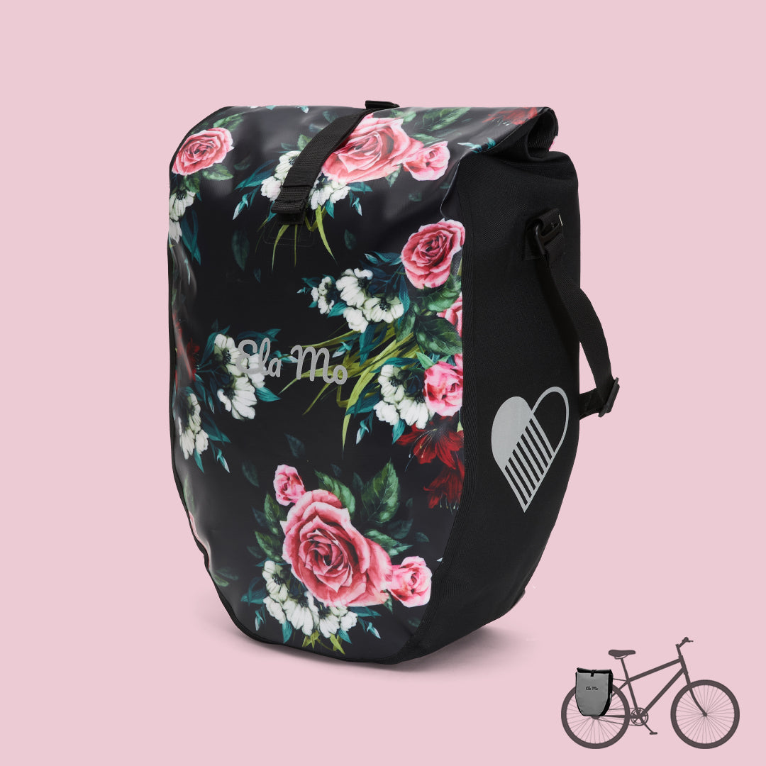 Ela Mo™ Fahrradtasche für Gepäckträger | A Rose