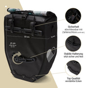 Ela Mo™ Fahrradtasche für Gepäckträger | Waterleaf Gold