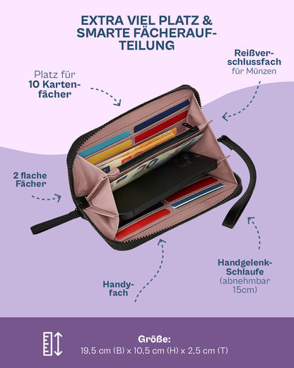 Ela Mo™ Große Geldbörse | Beauty in Darkness