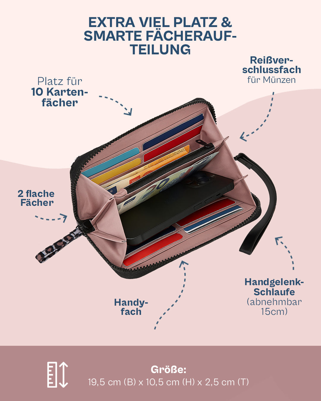 Ela Mo™ Große Geldbörse | New Leo