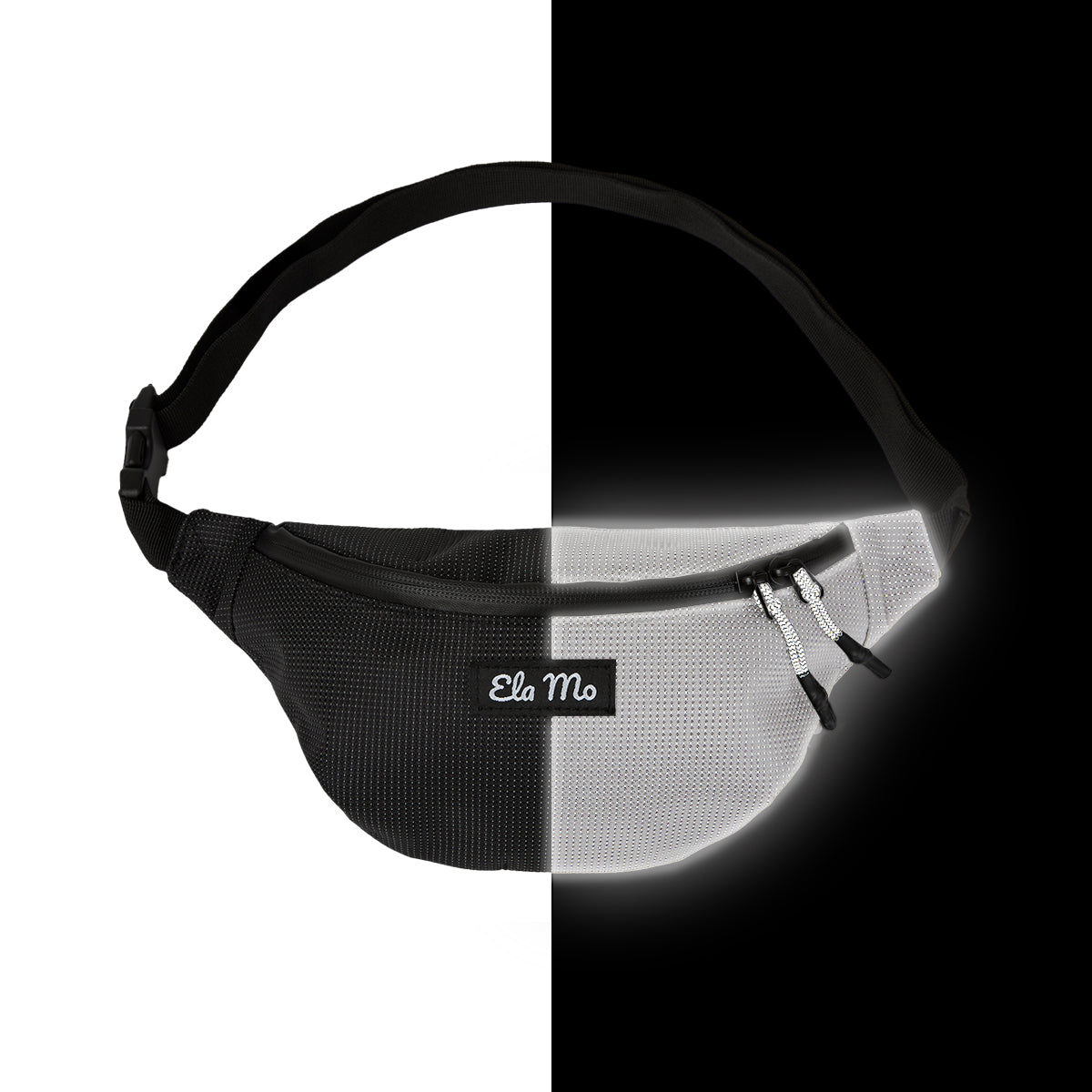 Ela Mo™ Hipbag | Black Reflective