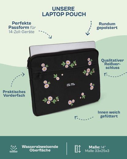 Ela Mo™ Laptop Pouch 14 Zoll | Embroidery Edition Upsy Daisy