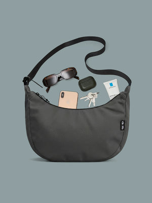 Ela Mo™ Moon Bag | Dark Grey