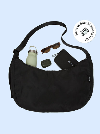 Ela Mo™ Moon Bag Large | Black