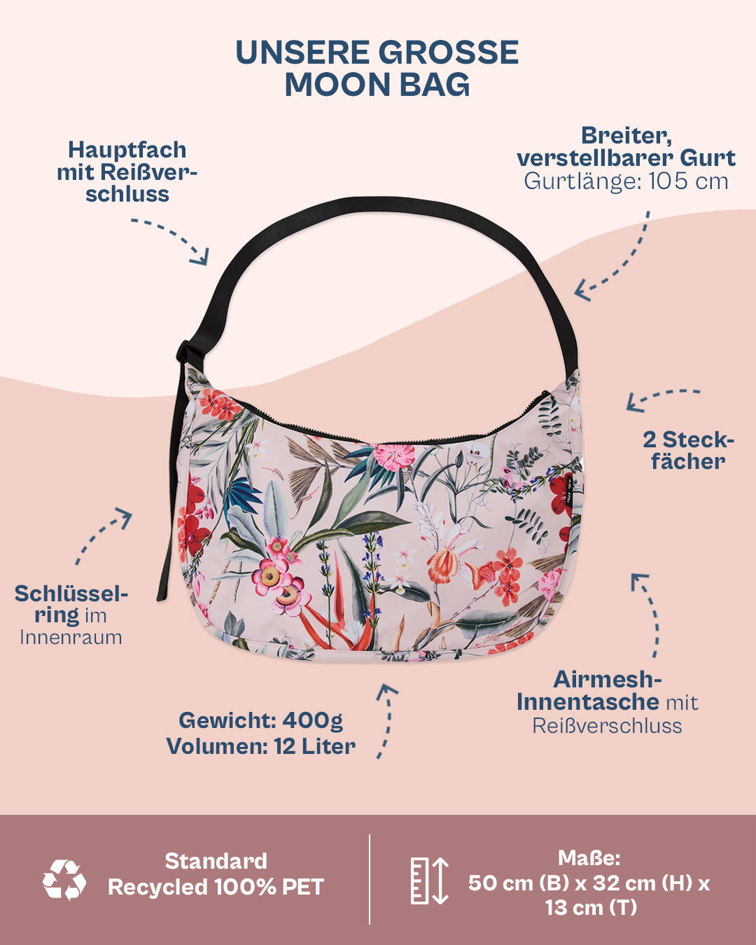 Ela Mo™ Moon Bag Large | Luxe