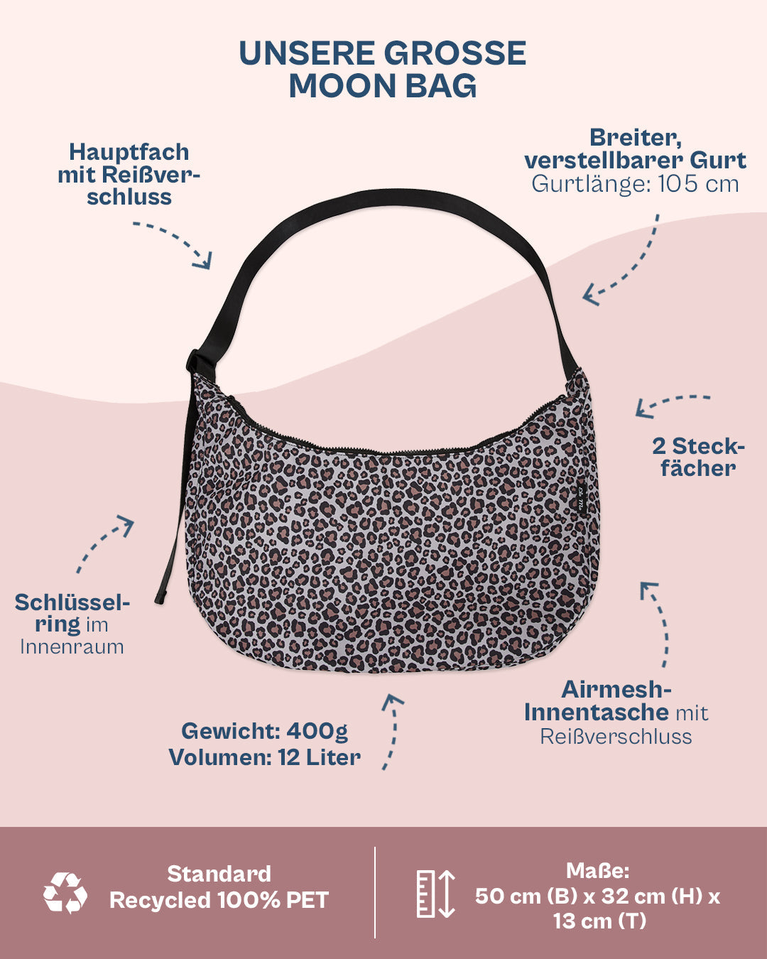 Ela Mo™ Moon Bag Large | New Leo