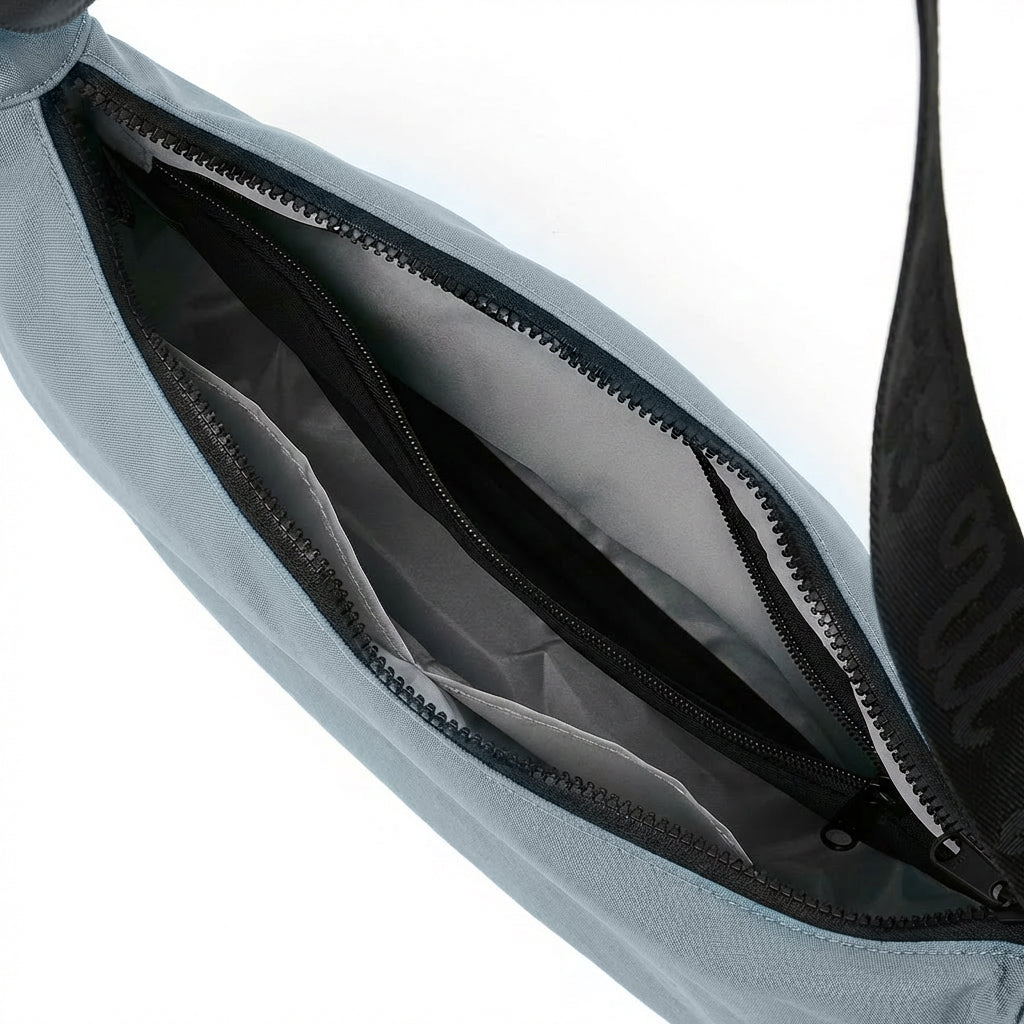 Ela Mo™ Moon Bag | Smoke Blue