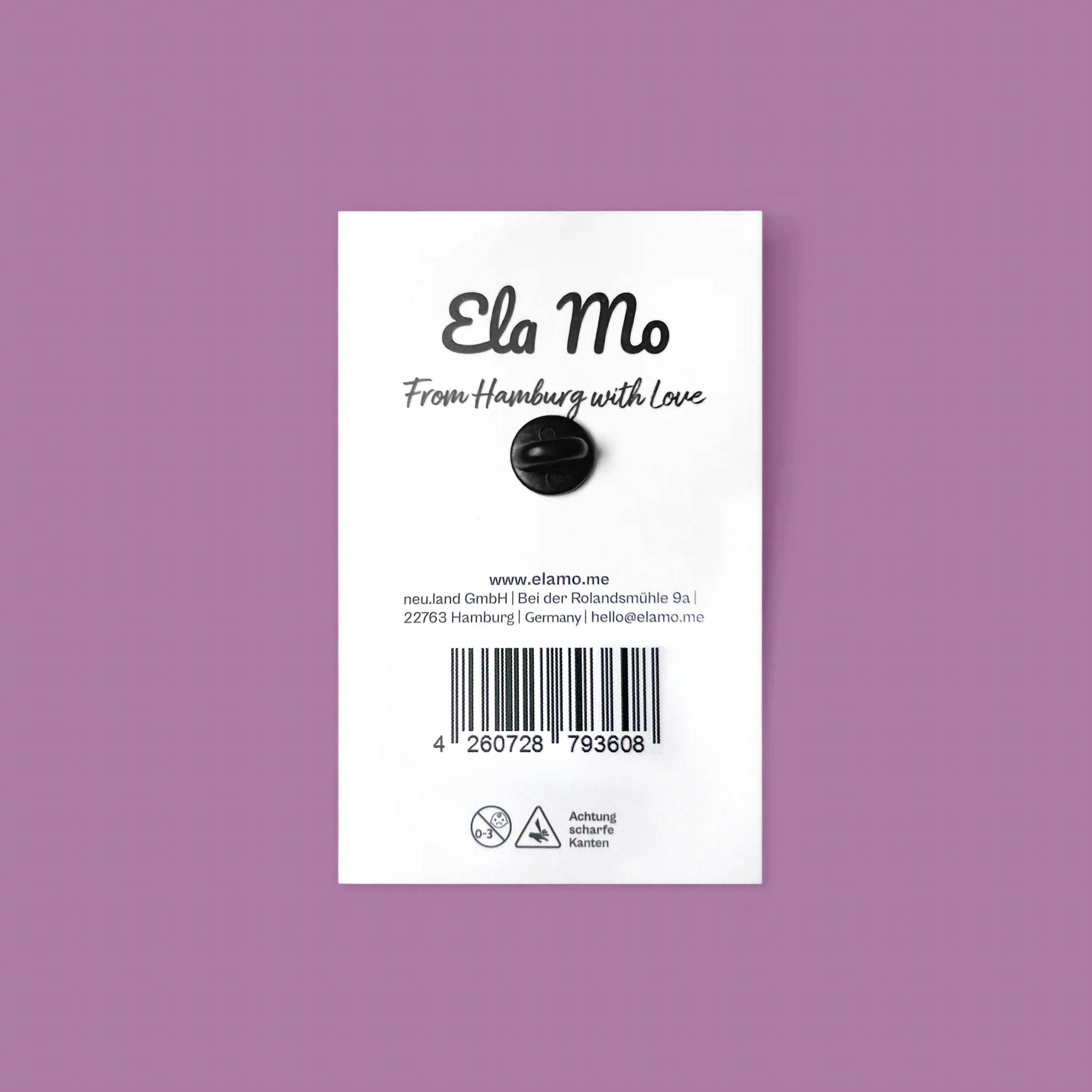 Ela Mo™ Pin für Rucksäcke | Rubin