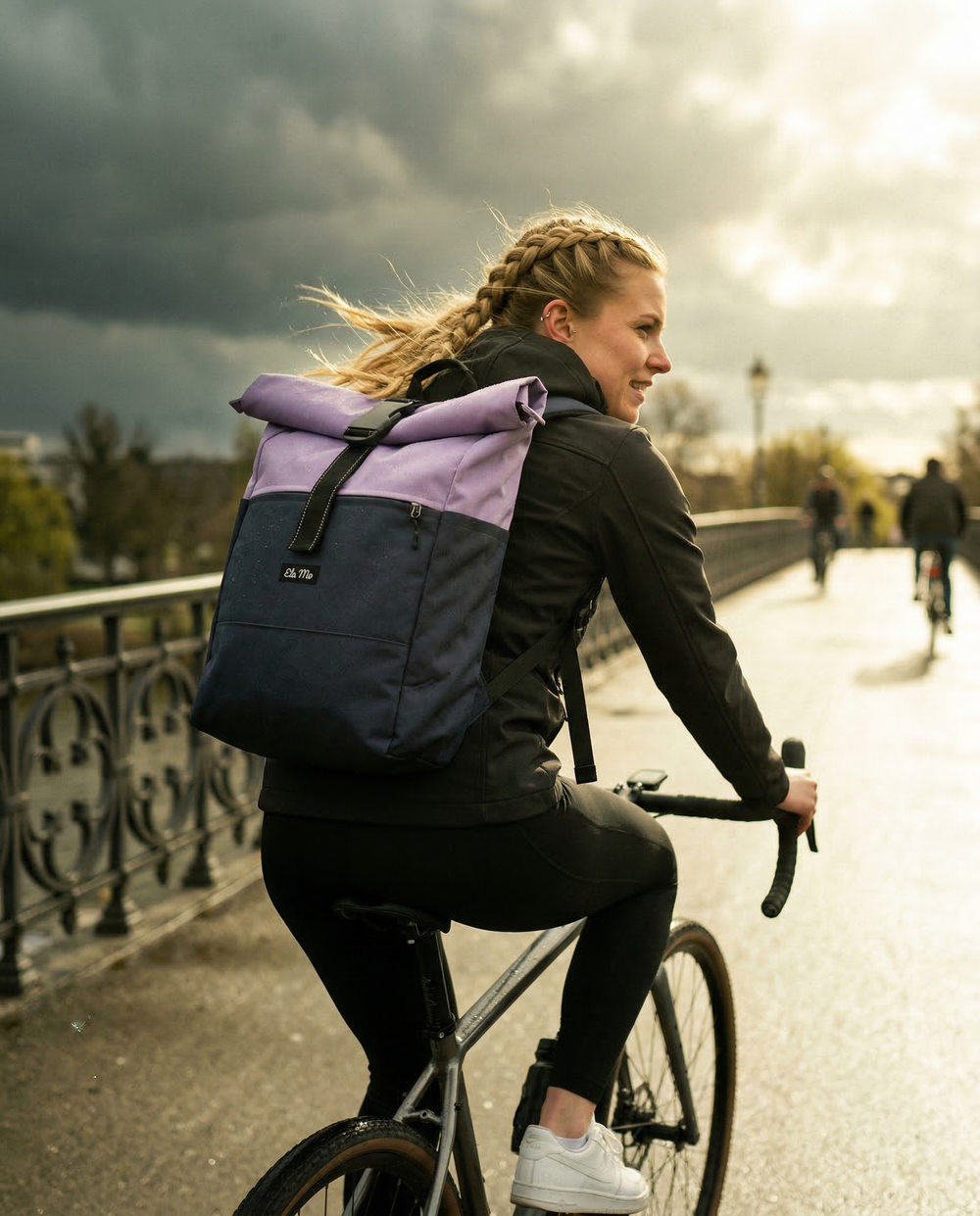 Ela Mo™ Rolltop Rucksack | Coated Edition Fuchsie