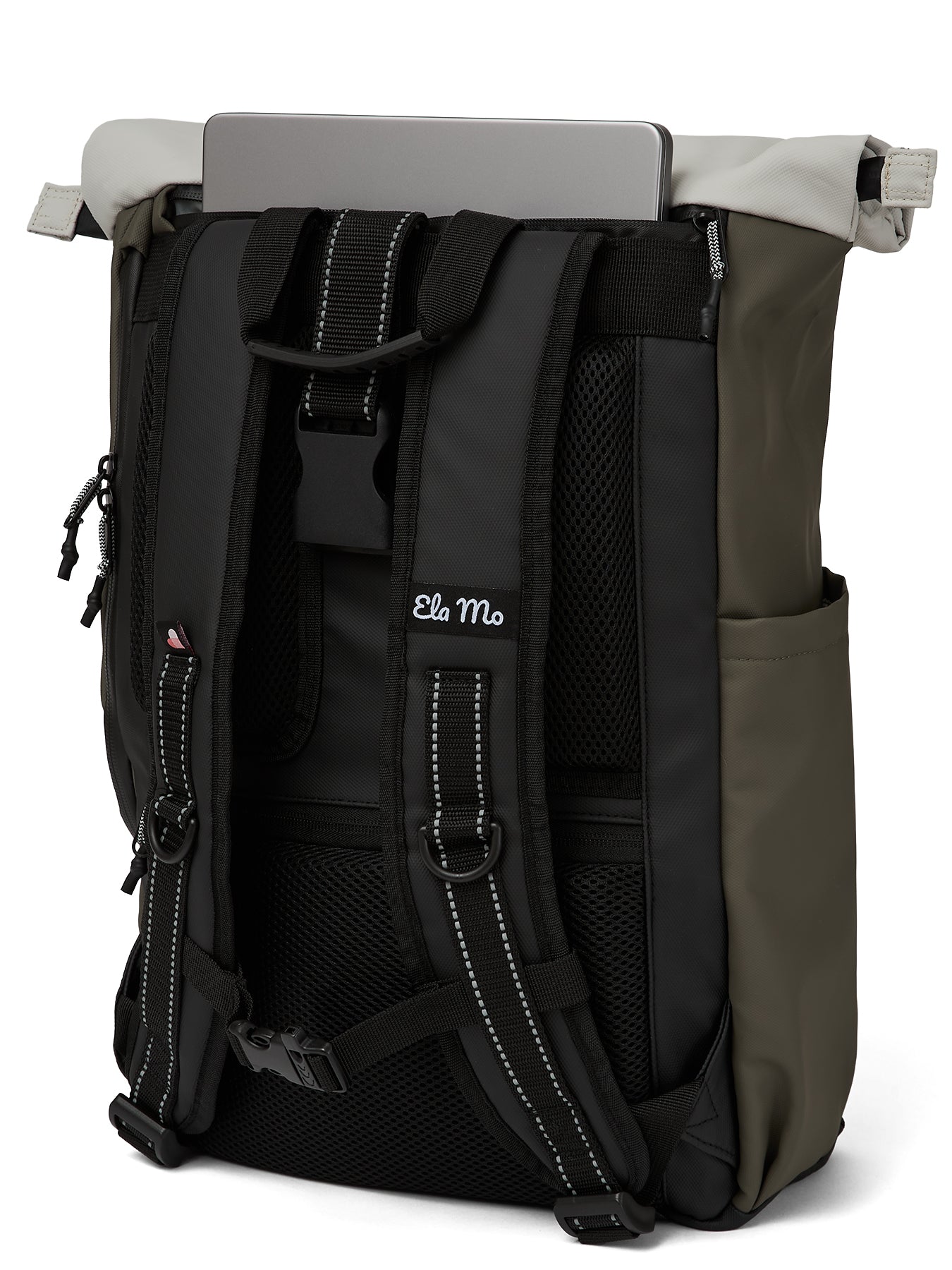 Ela Mo™ Rolltop Rucksack | Coated Edition Olive
