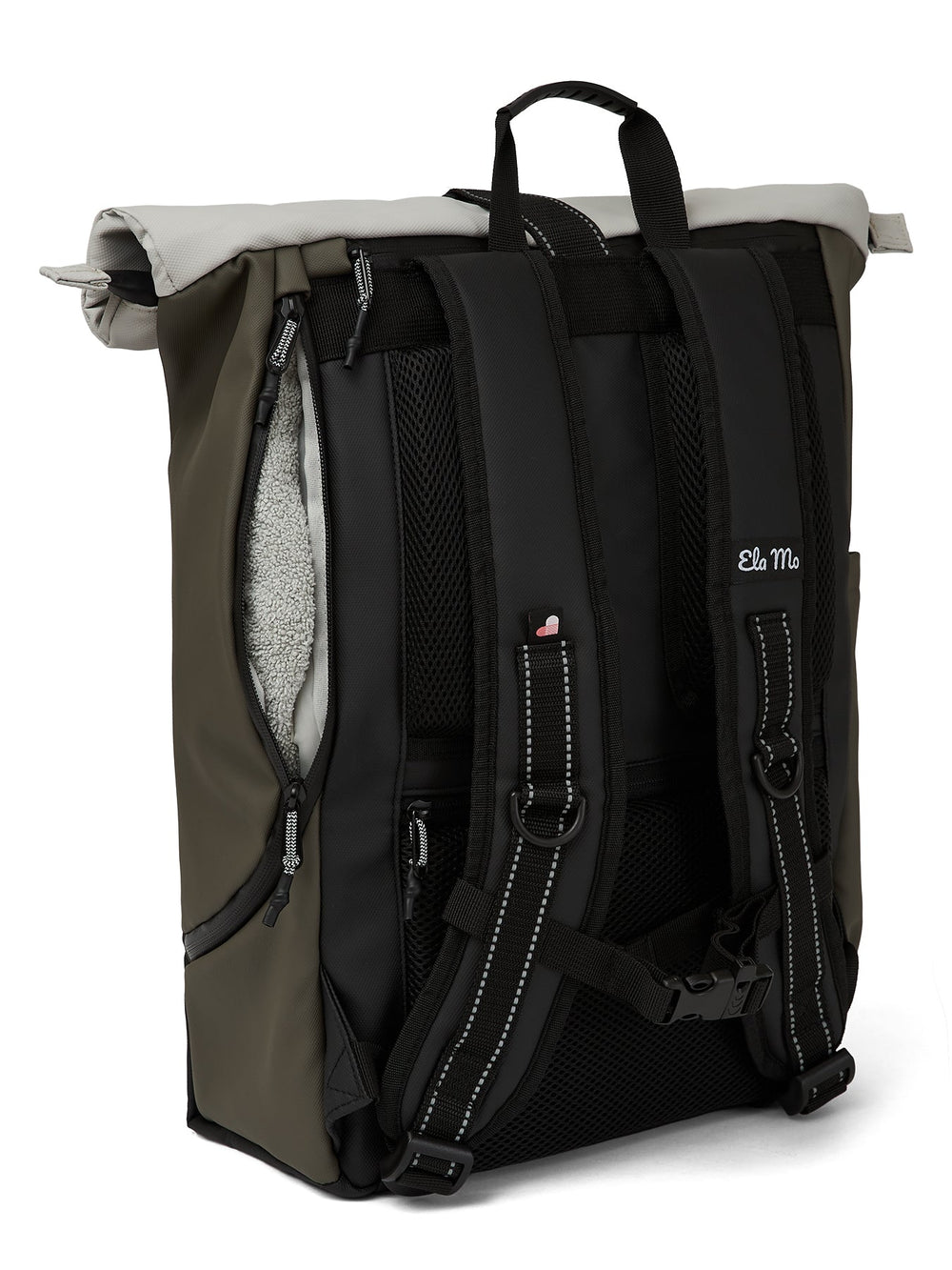 Ela Mo™ Rolltop Rucksack | Coated Edition Olive