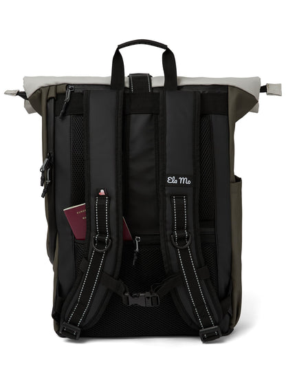 Ela Mo™ Rolltop Rucksack | Coated Edition Olive
