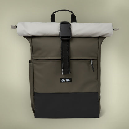 Ela Mo™ Rolltop Rucksack | Coated Edition Olive