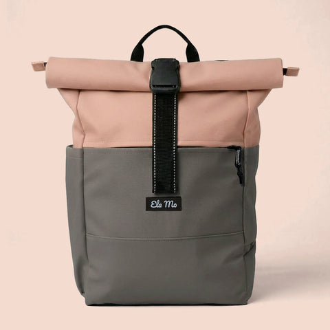 Ela Mo™ Rolltop Rucksack | Coated Edition Peach Blush
