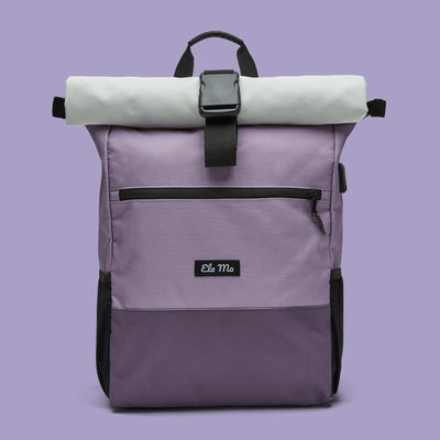 Ela Mo™ Rolltop Rucksack | Lavender