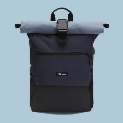 Ela Mo™ Rolltop Rucksack | Nightblue