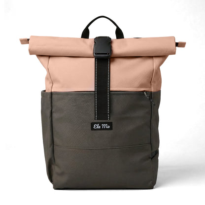 Ela Mo™ Rolltop Rucksack | Peach Blush