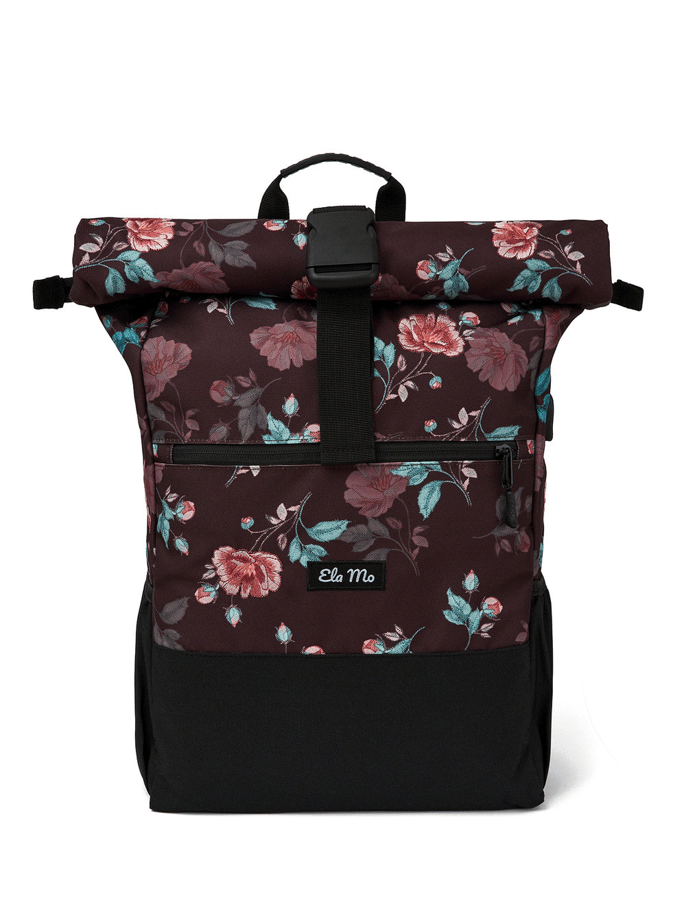 Ela Mo™ Rolltop Rucksack | Roses & Chocolate