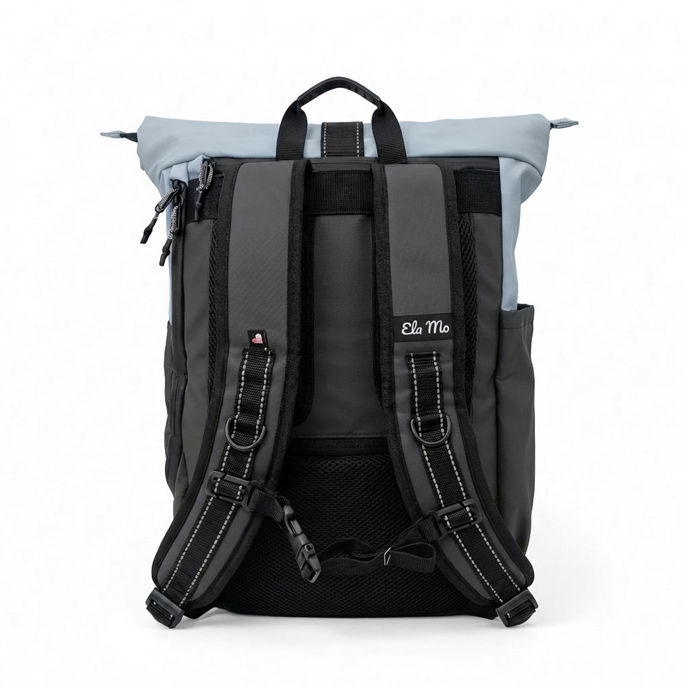 Ela Mo™ Rolltop Rucksack | Smoke Blue