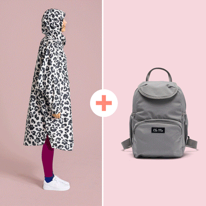 Ela Mo™ Set | Regenponcho + Mini Rucksack