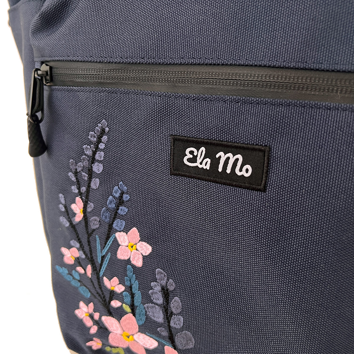 Ela Mo™ Topload Rucksack | Flowering Vine Embroidery