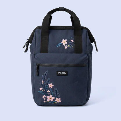 Ela Mo™ Topload Rucksack | Flowering Vine Embroidery