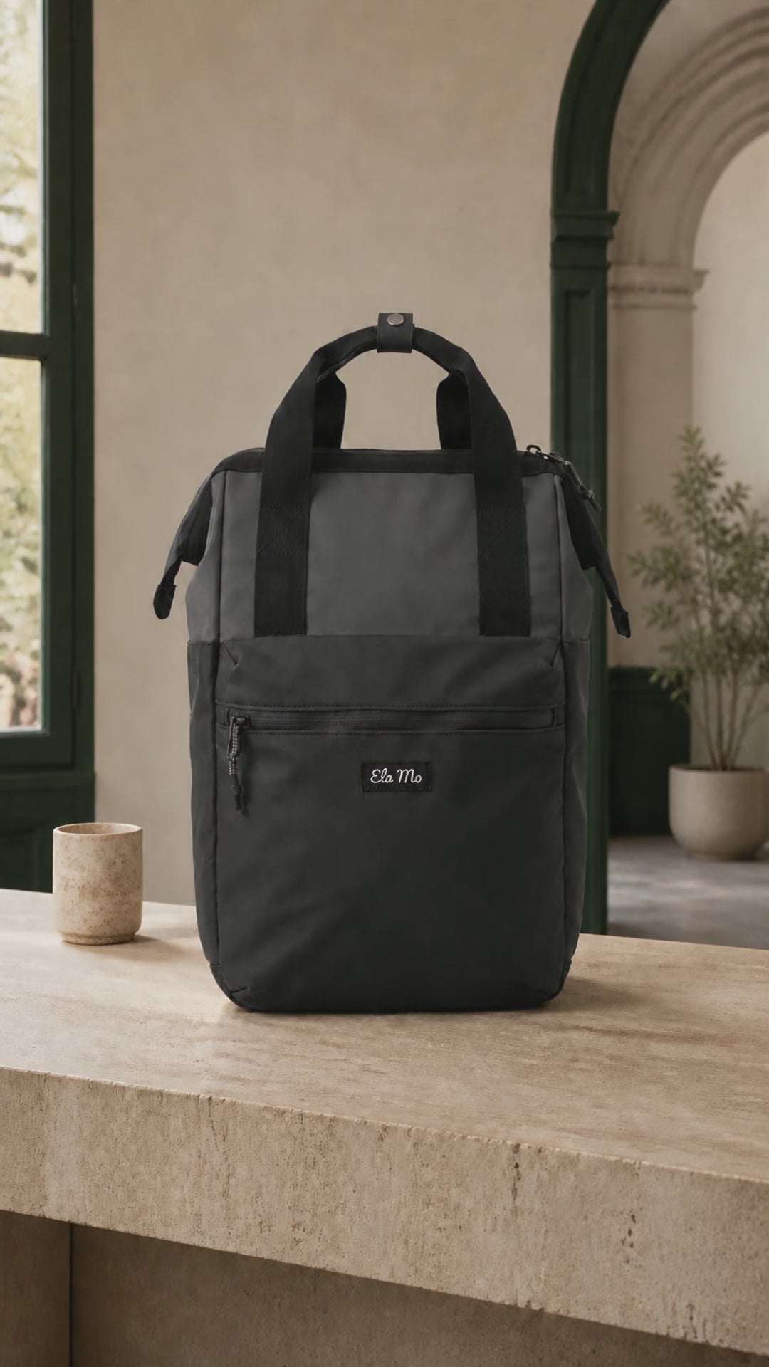 Ela Mo Topload Rucksack Coated Edition Slate – Produktvideo