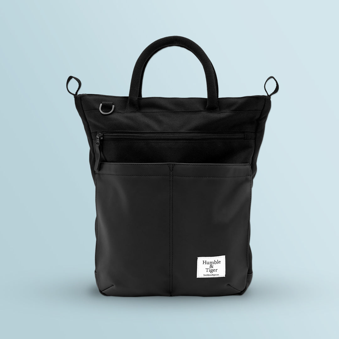 Humble & Tiger™ Tote Bag Rucksack | Black